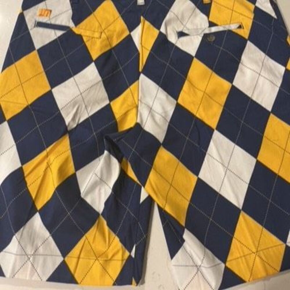 NEW LOUDMOUTH Argyle Mens Golf Shorts Sz 40 Shorts